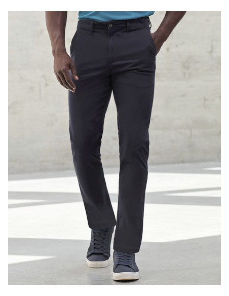 HEN-H650-Mens Stretch Chino with Flex Waistband 2